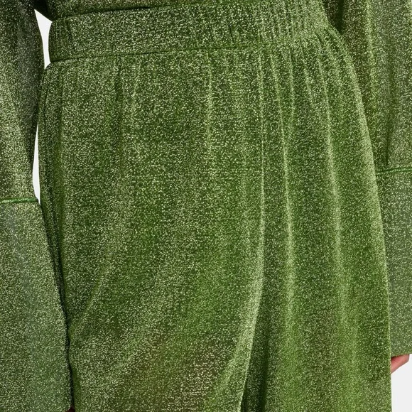 Oserée Lumière Olive-Green Wide-Leg Lounge Pants - Picture 12 of 15
